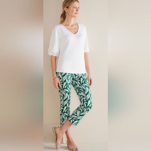 Slim Leg Crop Women's Pants - Picture 2 of 9